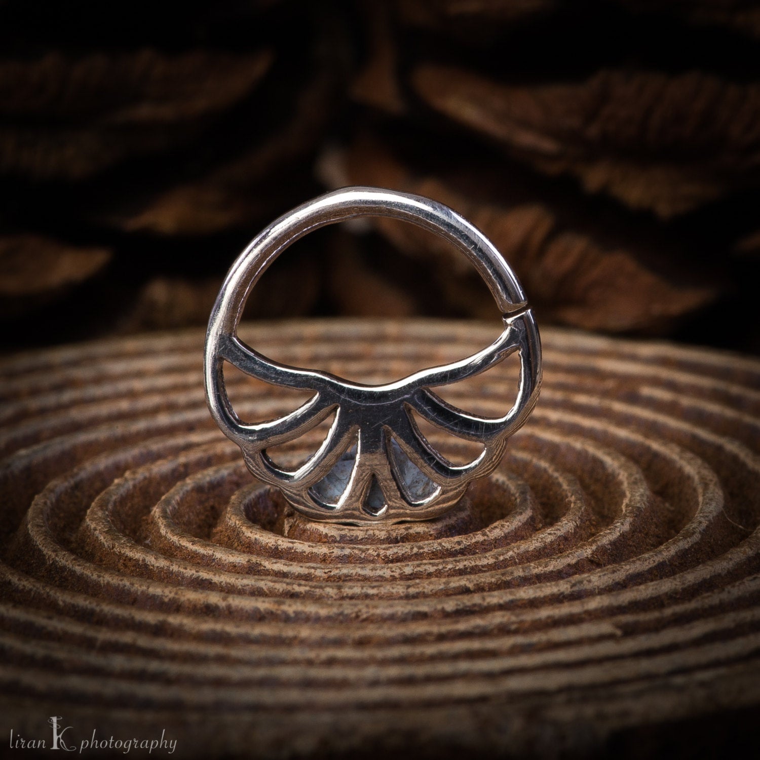 Mhendi Silver Septum Ring