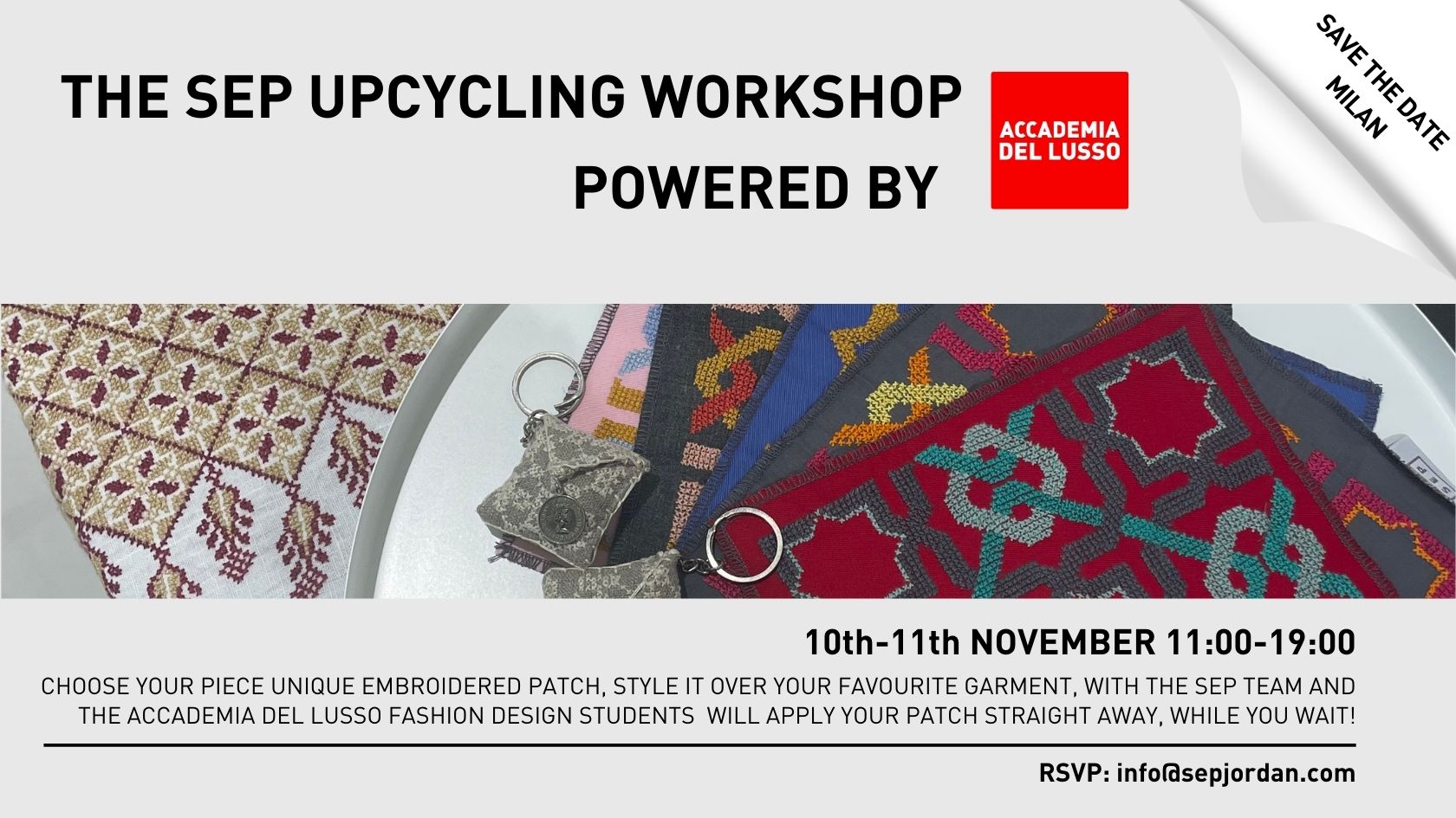 THE SEP UPCYCLING WORKSHOP - POWERED BY ACCADEMIA DEL LUSSO
