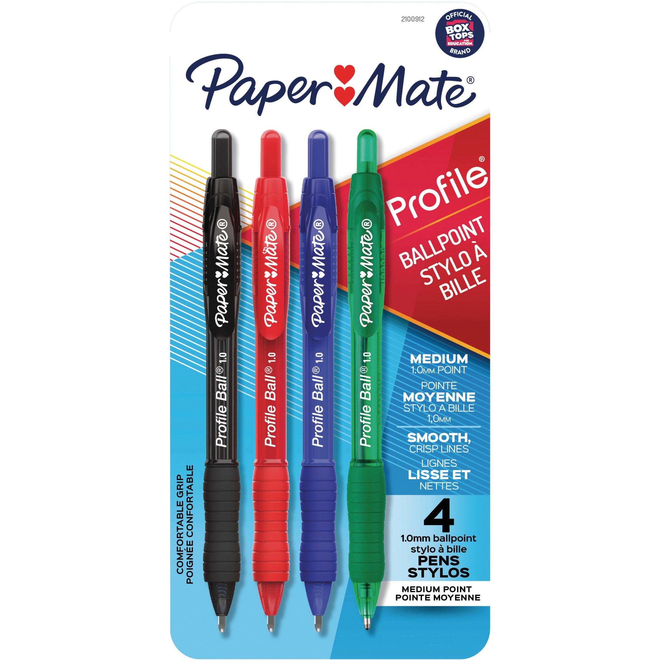 Paper Mate Pen RT Bold Profile Asst 4/pkg