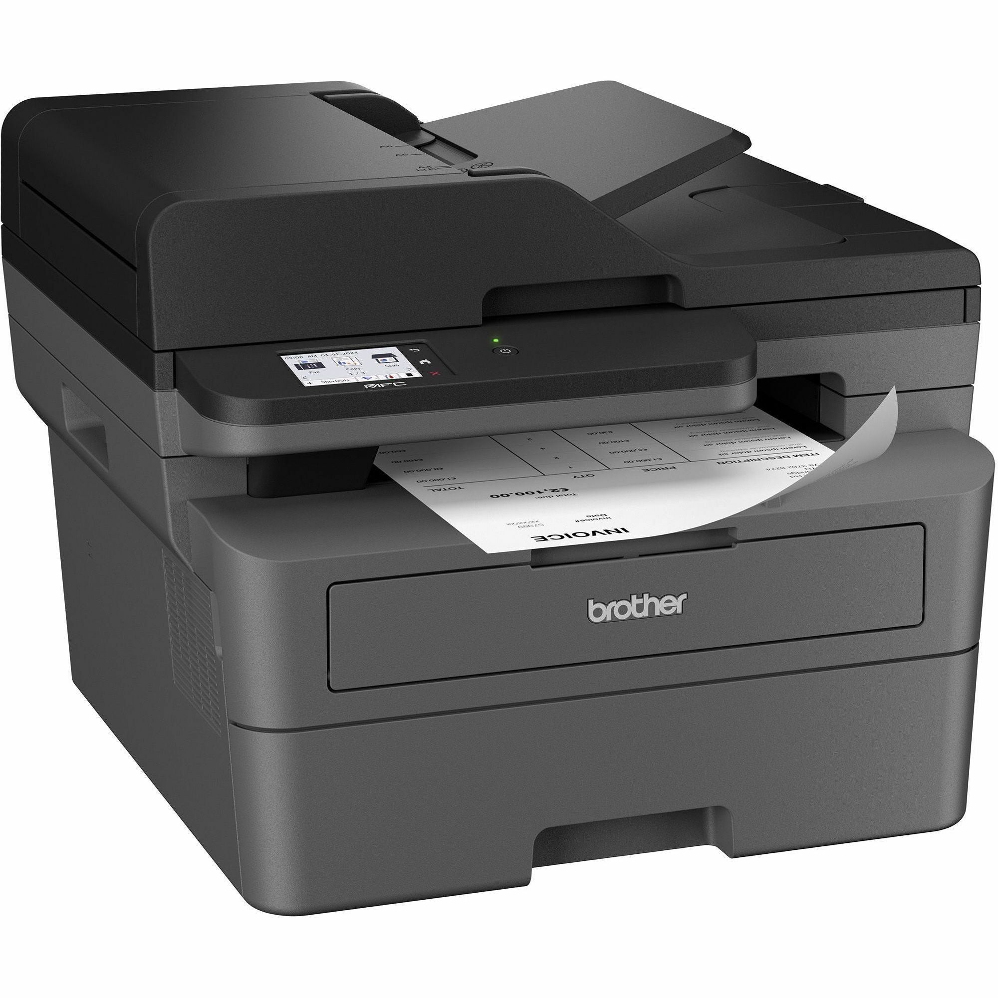 Brother Wireless MFC-L2820DW XL Compact Monochrome All-in-One Laser Printer with Copy, Scan and Fax, up to 4,200 pages1 of toner included, Duplex and Mobile Printing