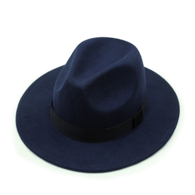 Vintage Wool Fedora Hat for Men