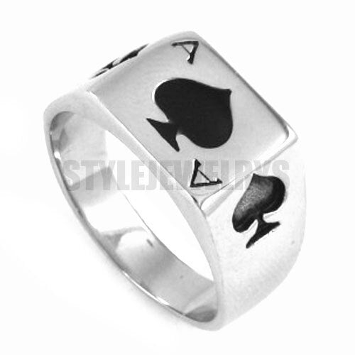 The Ace of Spades Motor Biker Ring for Men