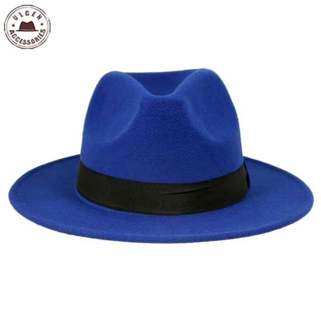 Vintage Wool Fedora Hat for Men