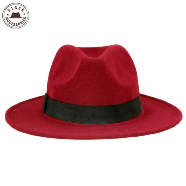 Vintage Wool Fedora Hat for Men