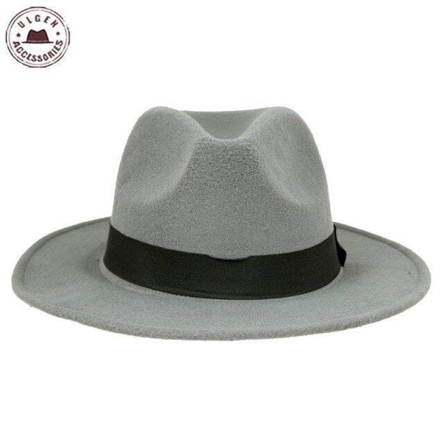 Vintage Wool Fedora Hat for Men