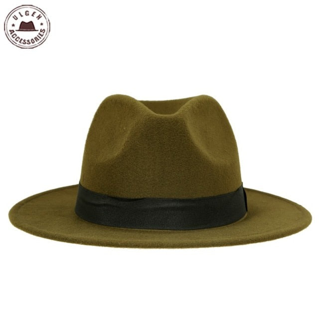 Vintage Wool Fedora Hat for Men