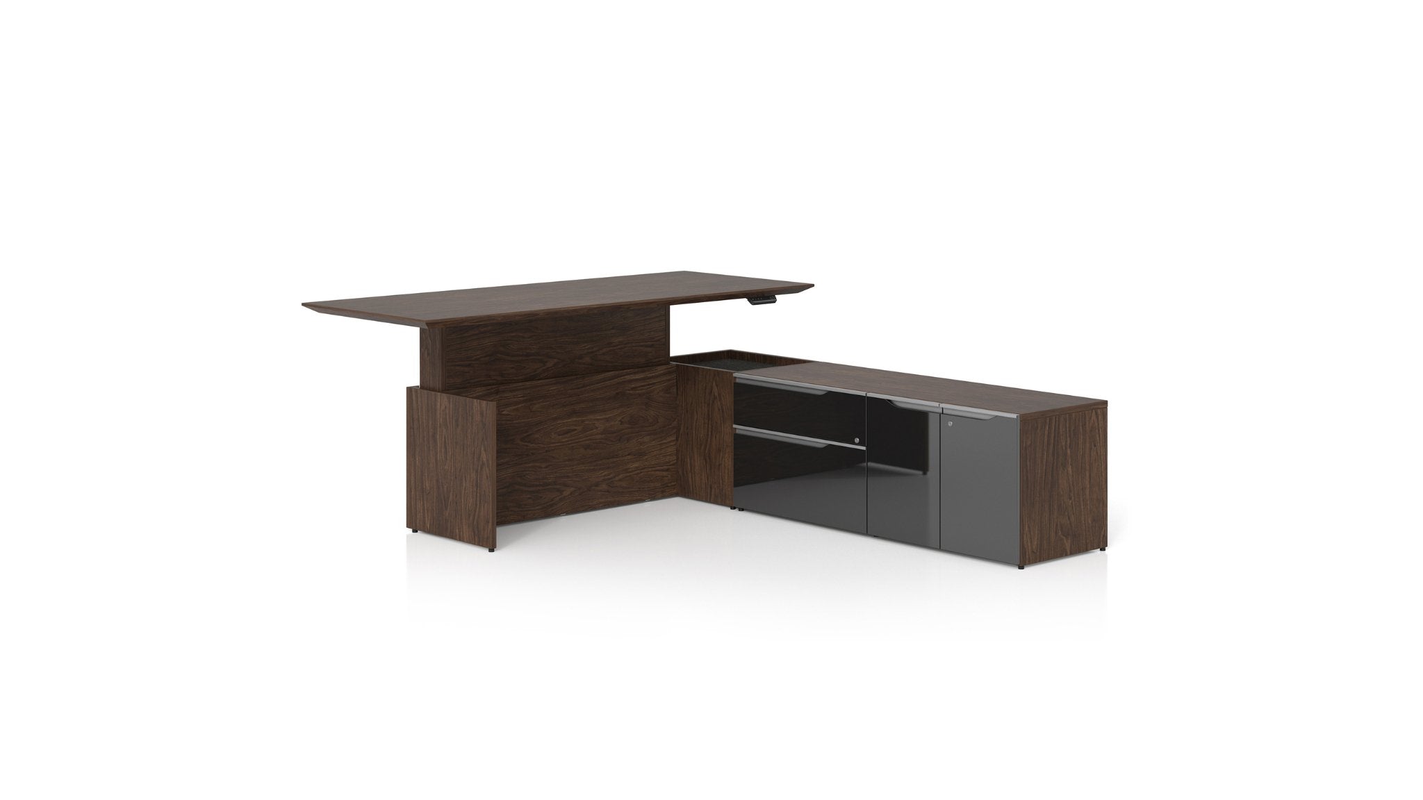 Nex Height Adjustable Executive Desk by GroupeLacasse