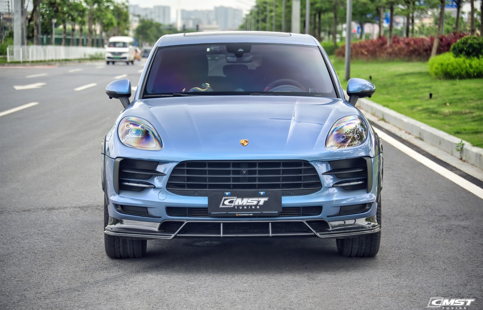 CMST Tuning Pre-preg Carbon Fiber Front Lip for Porsche Macan & Macan S 2019-2021