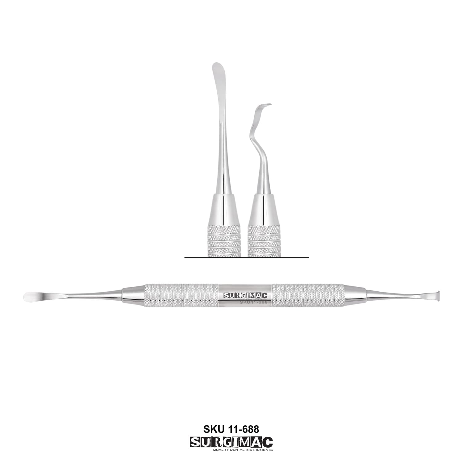 SurgiMac Back-Action, Periodontal Chisels, Palacci, Double Ended, Stainless Steel, Air Series, 1/Pk.