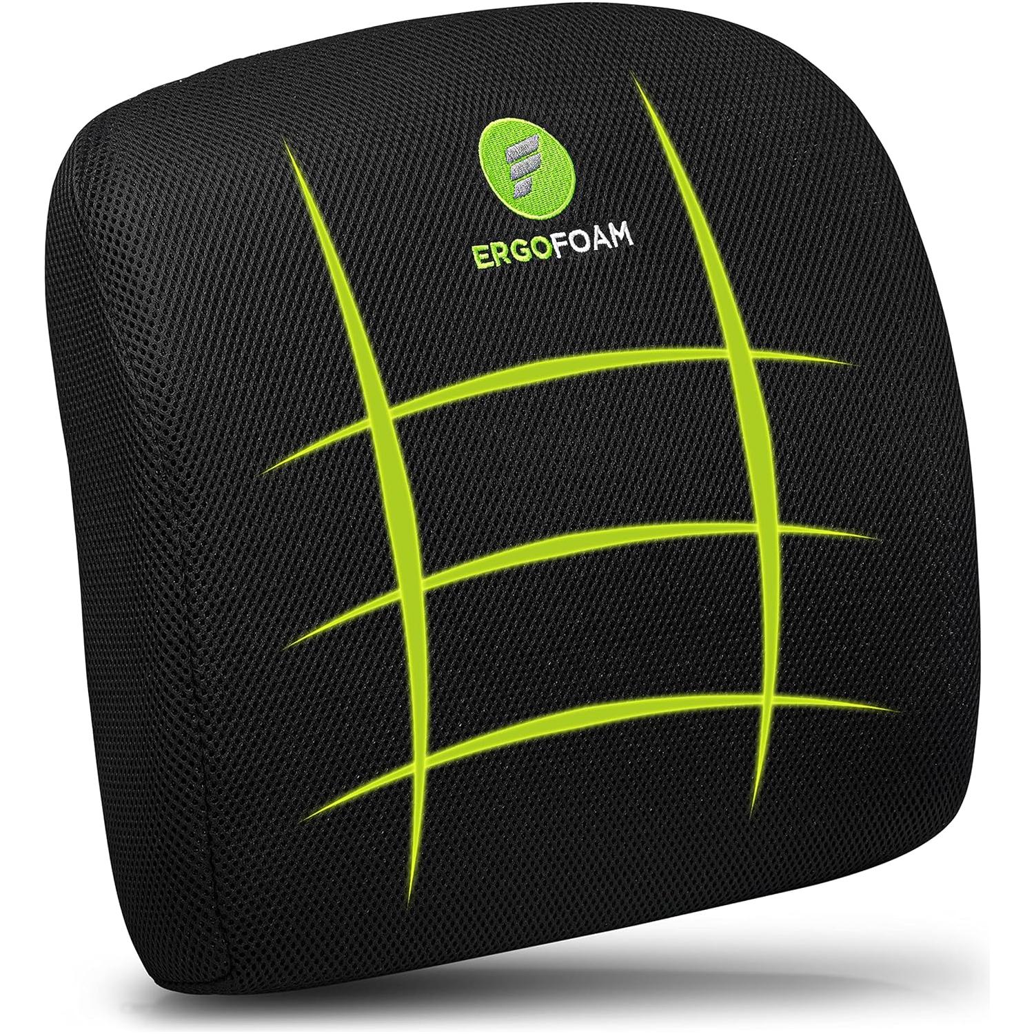 Ergofoam Lumbar Premium Breathable Mesh Lumbar Back Support for Office Chair