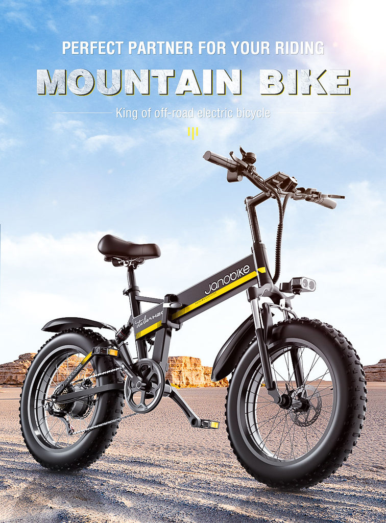 PERFECT PARTNER FOR YOUR RIDING. Janobike H20 Mountain Bike. King Of Off-road Electric Bicycle