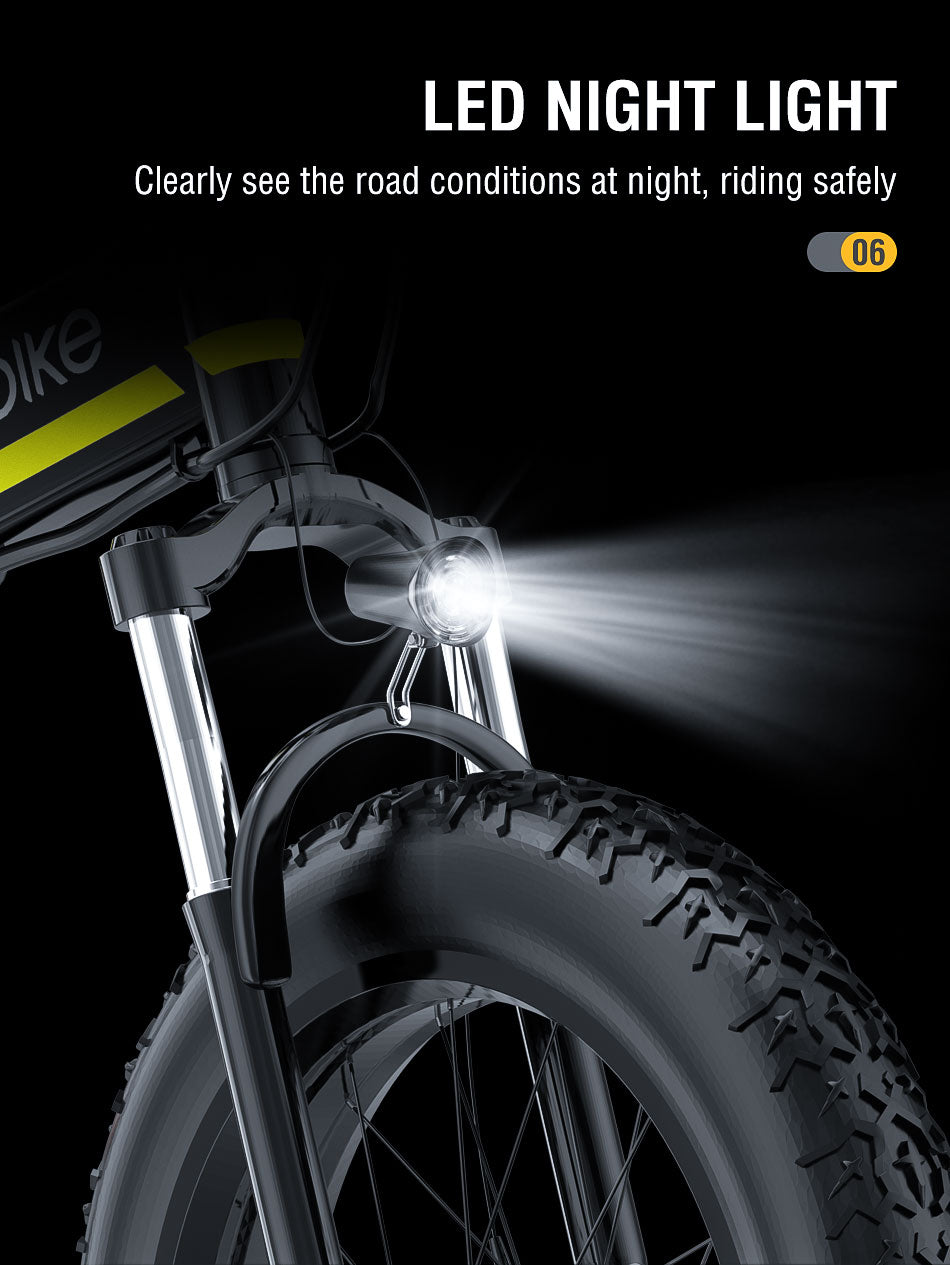Janobike H26 Electric bike LED Night Light