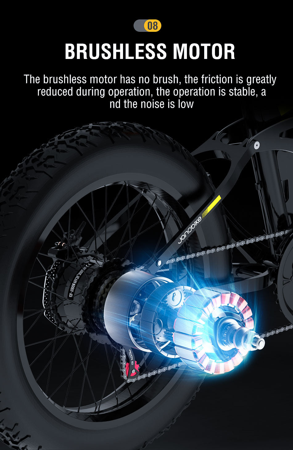 Janobike H26 1000W Brushless Motor