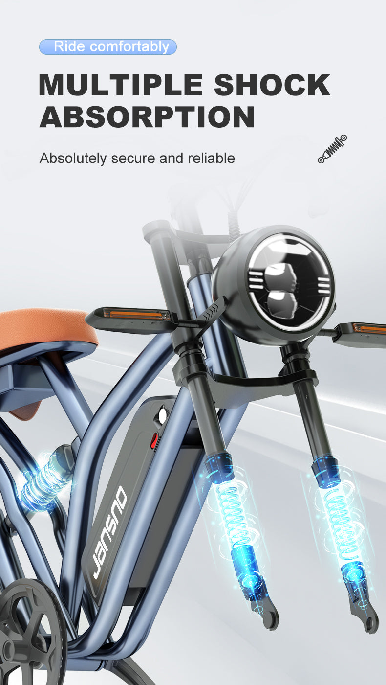 Janobike X50 MULTIPLE SHOCKABSORPTION Absolutely Secure And Reliable