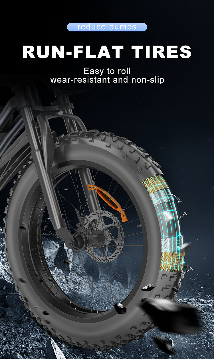 JANSNO X50 · RUN-FLAT TIRES · Easy to roll · Wear-resistant And Non-slip