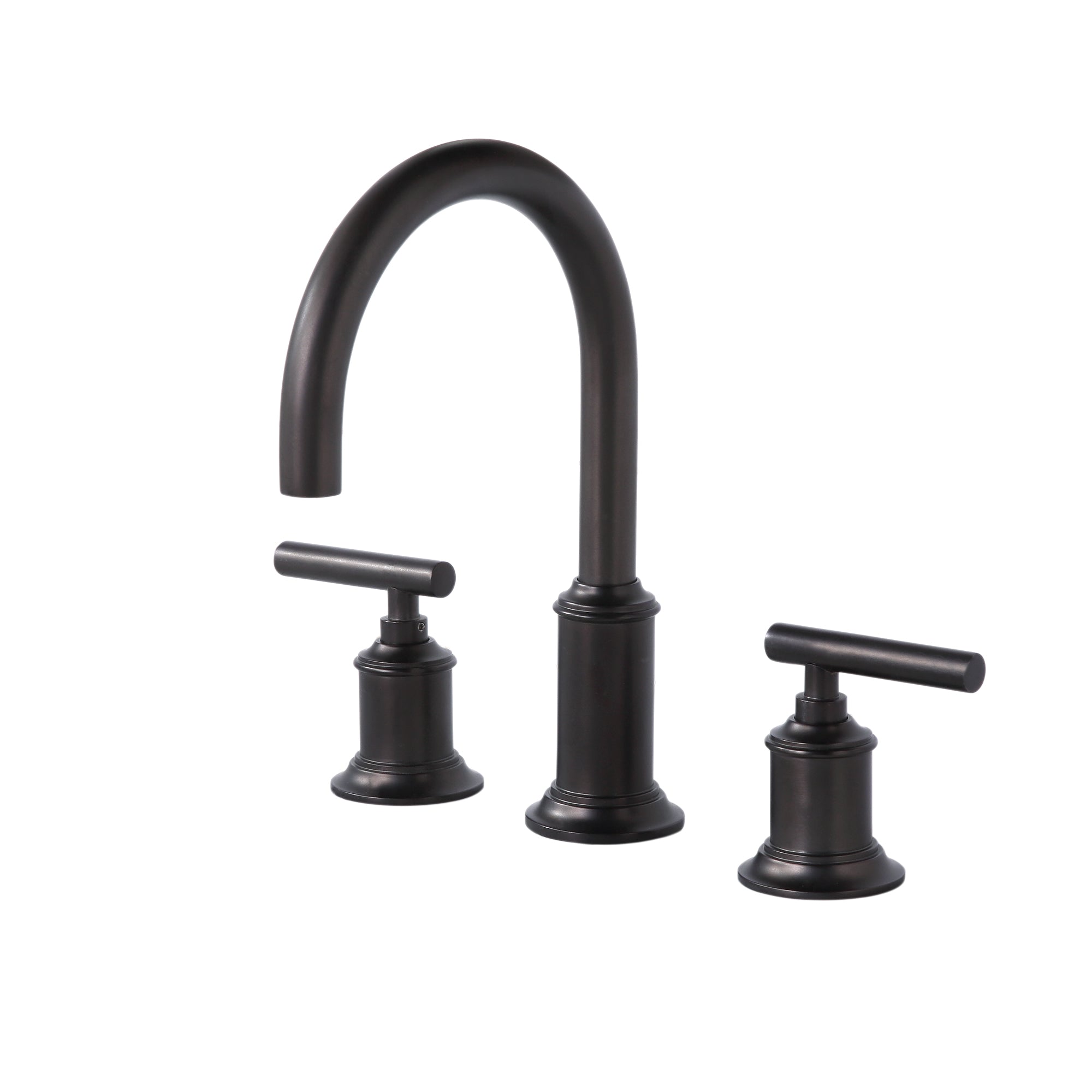 Water Creation Modern Gooseneck Spout Widespread Faucet F2-0014 in Oil-Rubbed Bronze