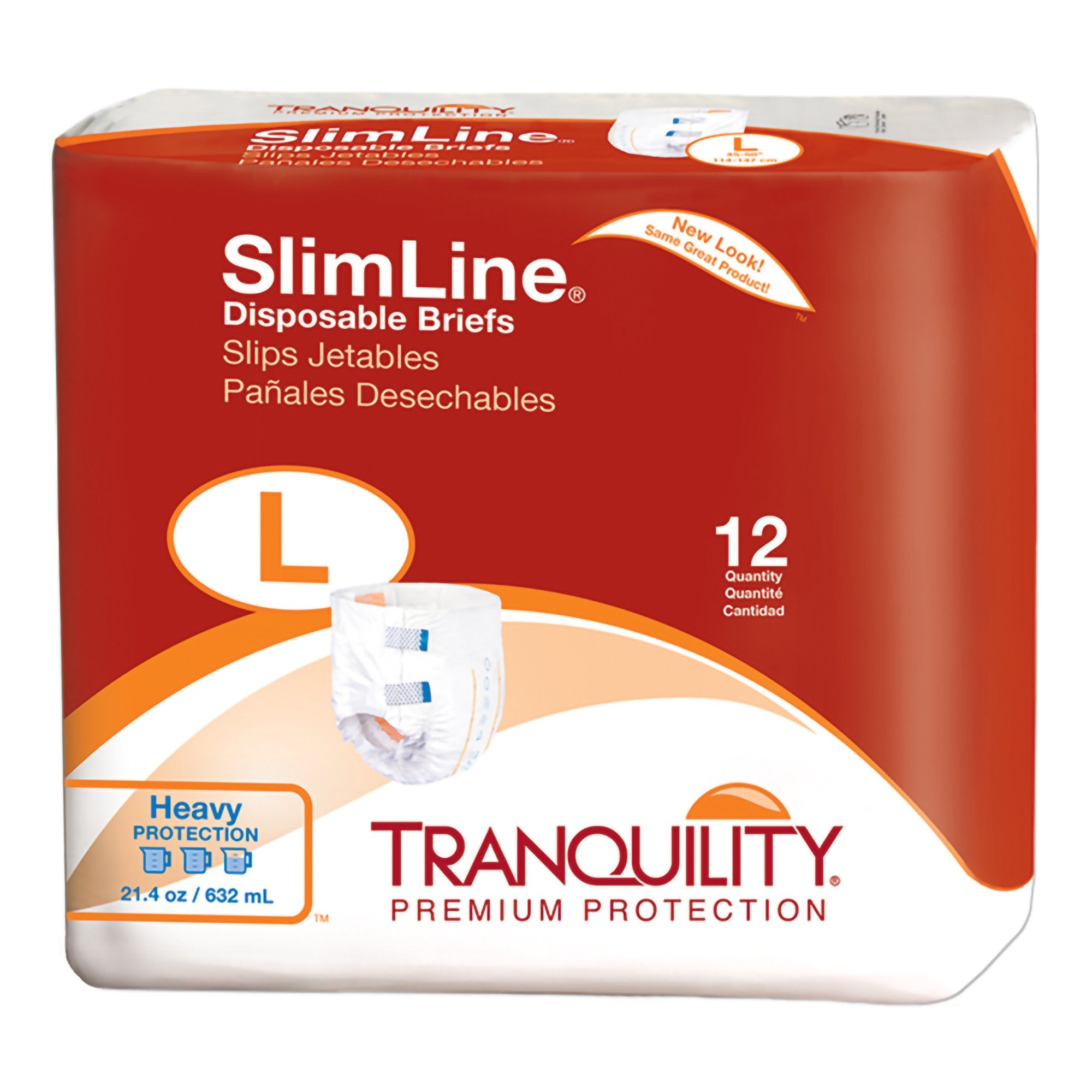 Tranquility? SlimLine? Heavy Protection Incontinence Brief, Large