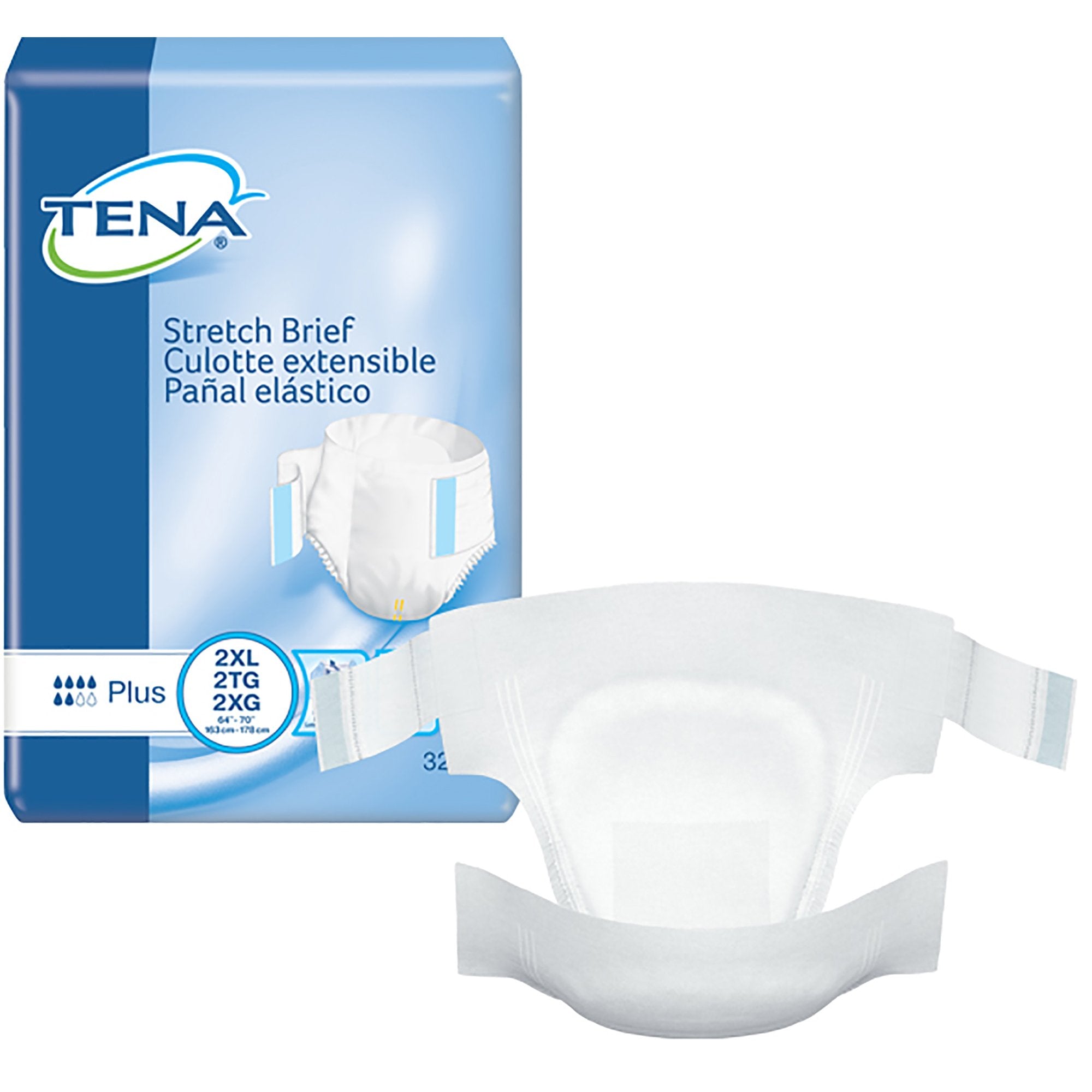 Tena? Stretch? Plus Incontinence Brief, Extra Extra Large