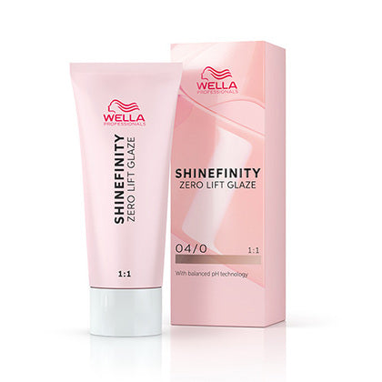 Wella Shinefinity Zero Lift Glaze Demi-Permanent Hair Color - 04/0 Medium Brown Natural