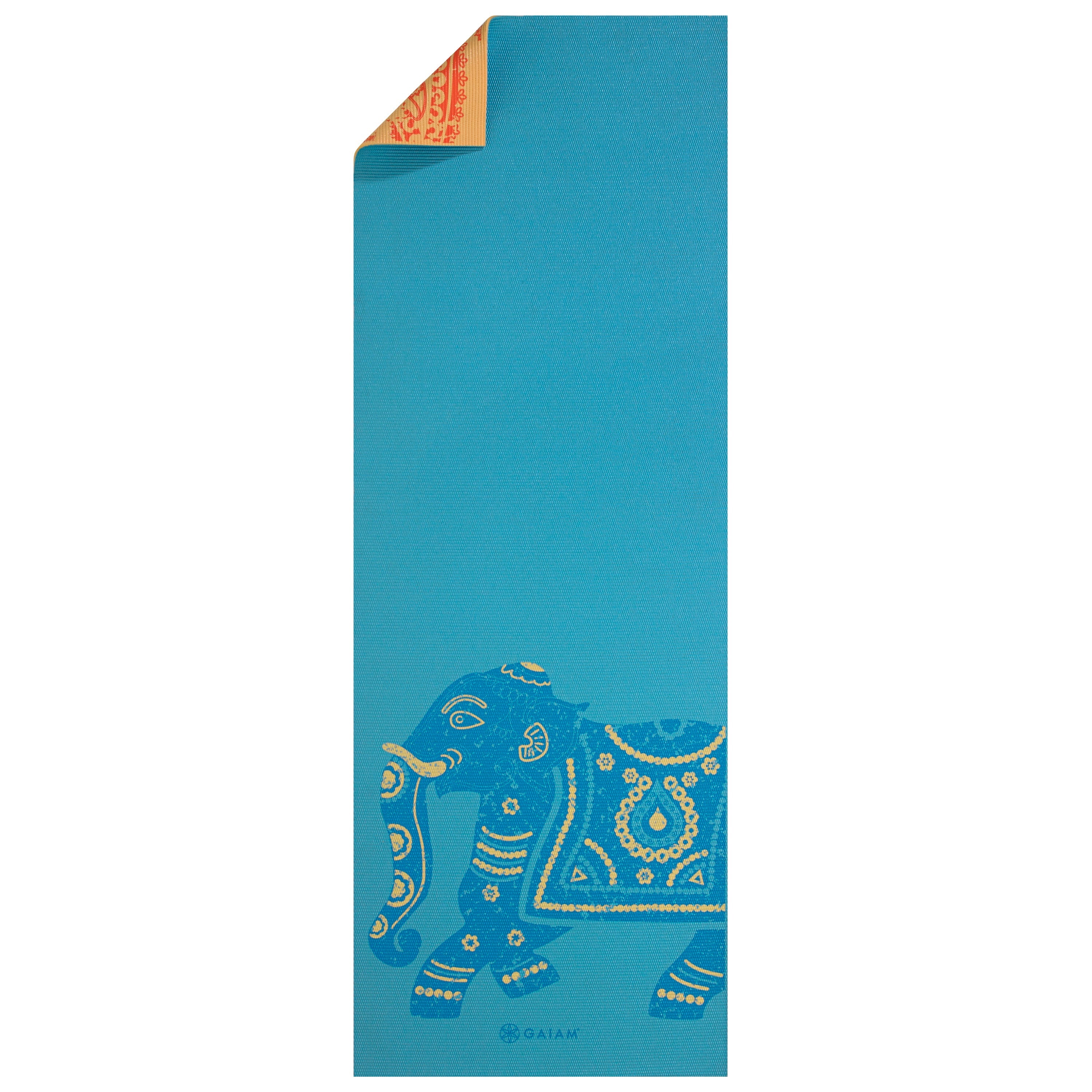 Premium Reversible Elephant Yoga Mat (6mm)