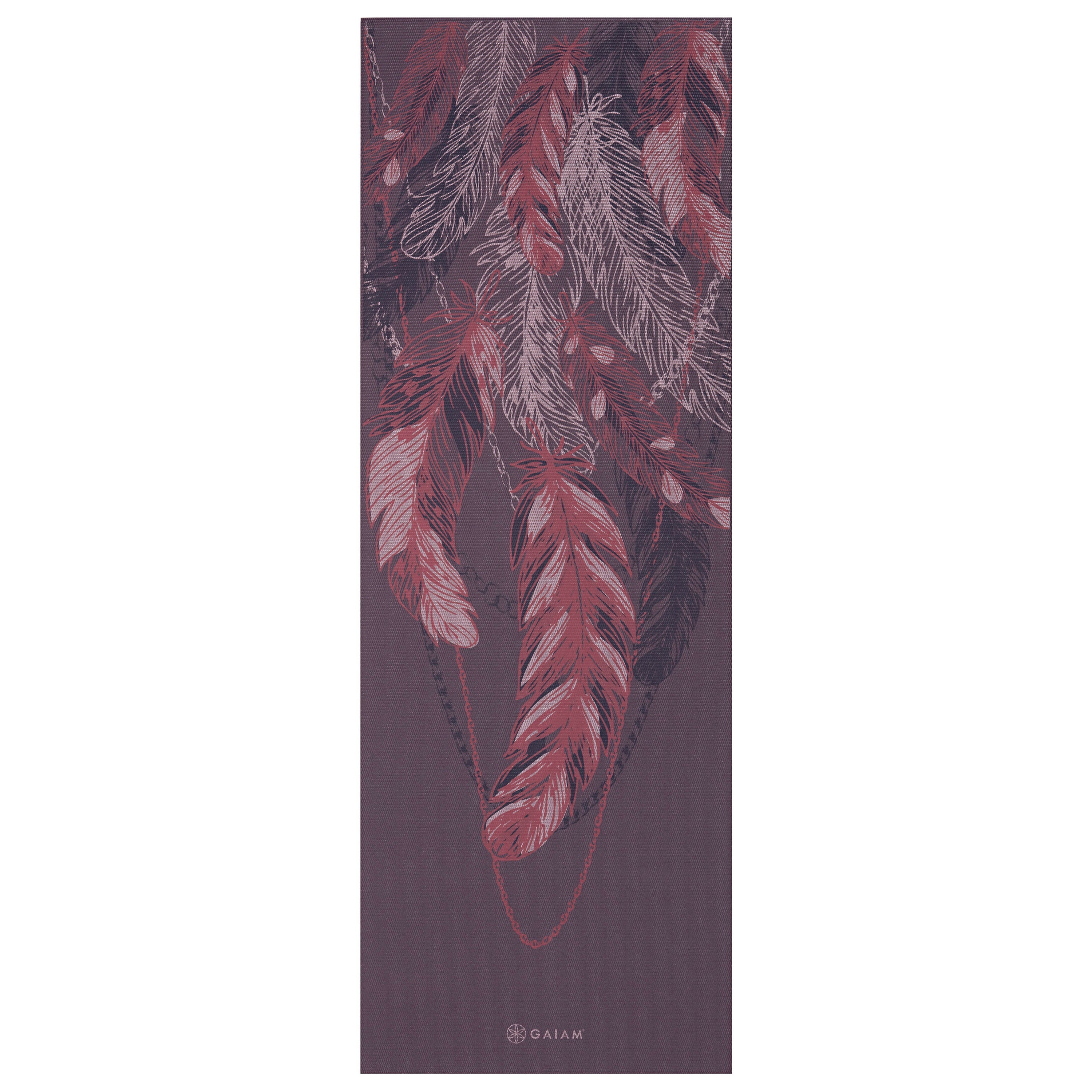 Premium Lilac Feathers Yoga Mat (6mm)
