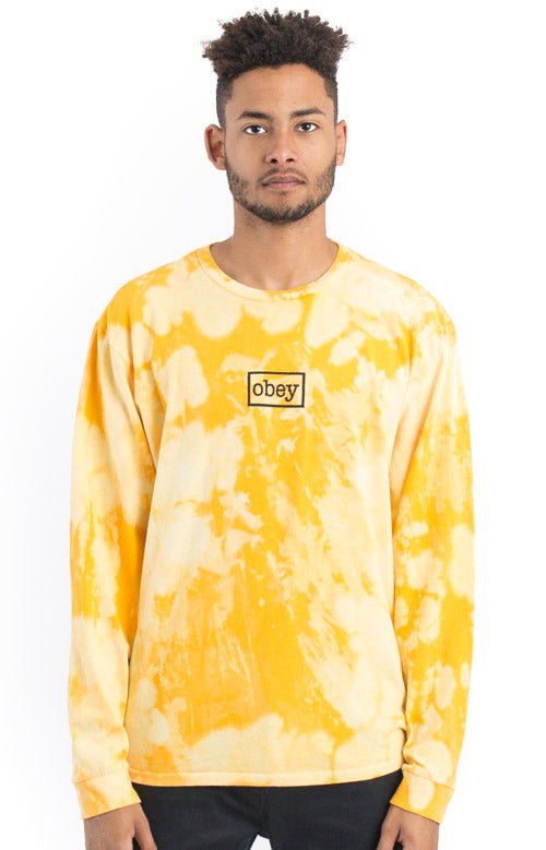  Obey Typewriter L/S Shirt - Yellow 