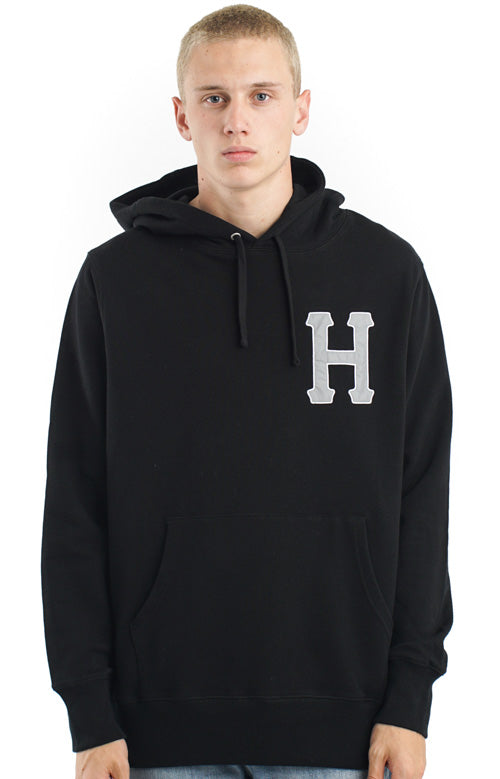  Classic H 3M Applique Pullover Hoodie - Black 