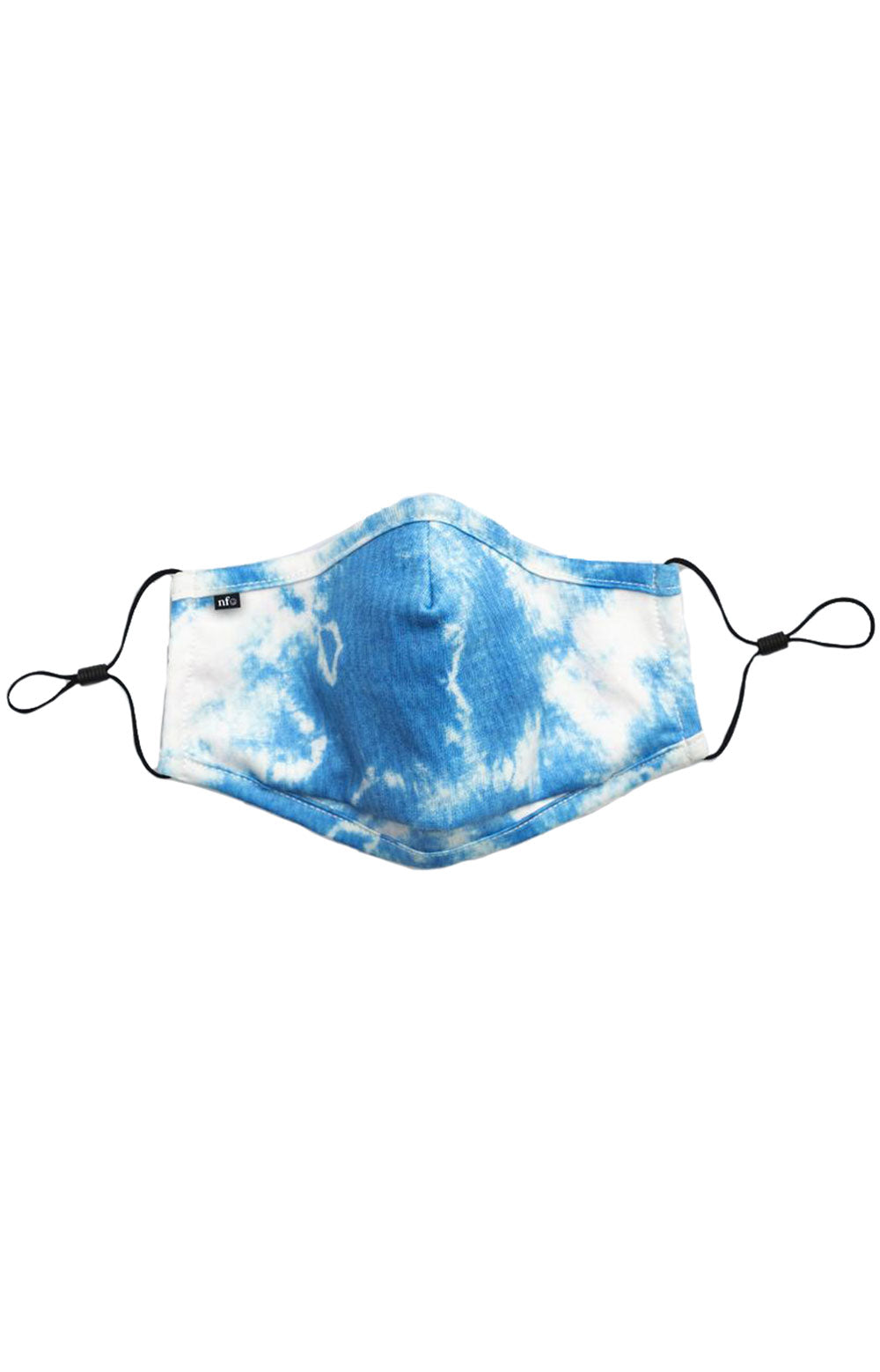  Kids Anti Bacterial Knit Face Mask - Blue Tie-Dye Print 