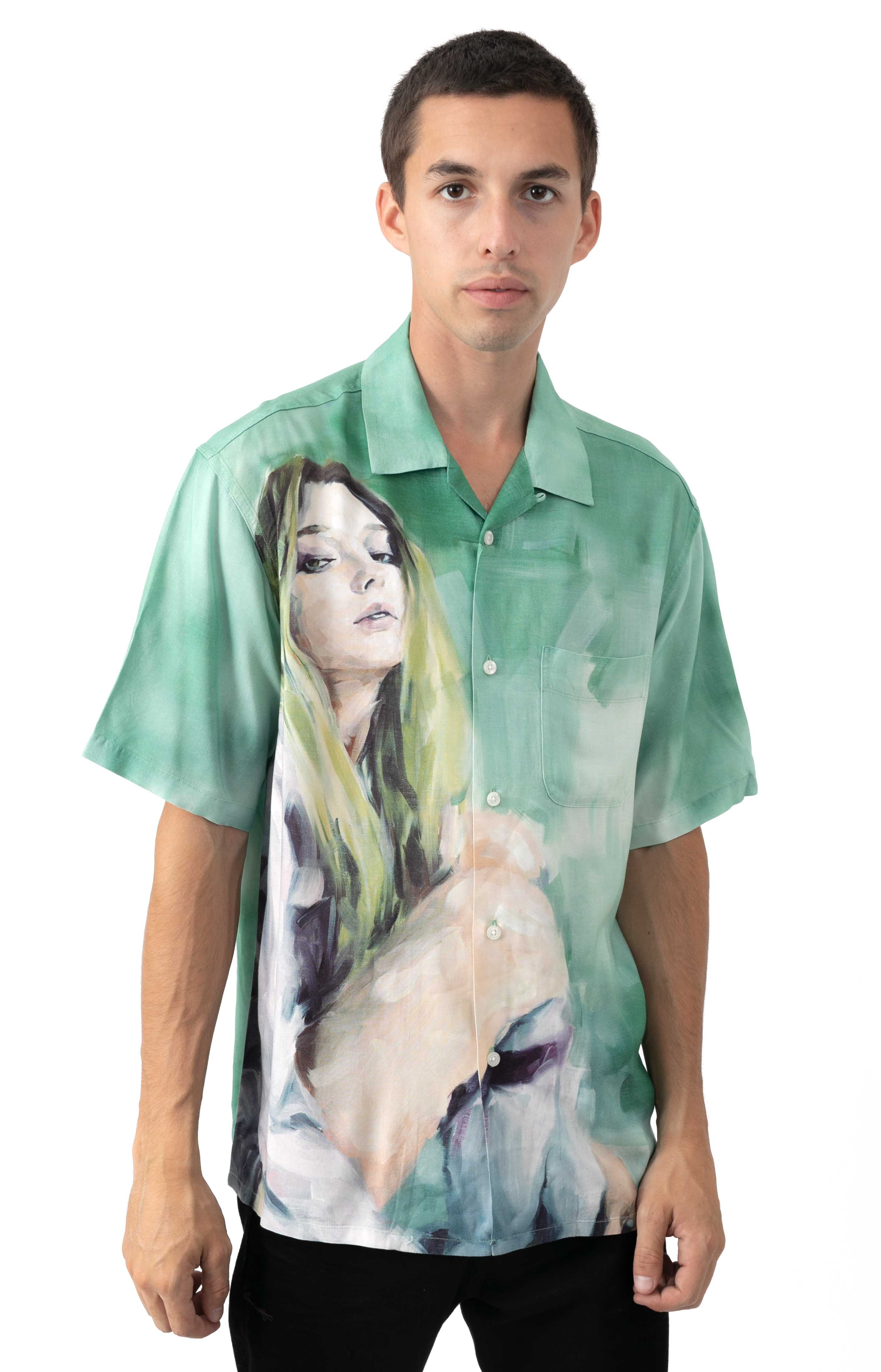  Oil Painting Button-Up Shirt 