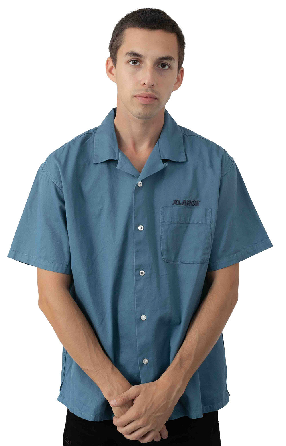  OG Open Collar Button-Up Shirt 