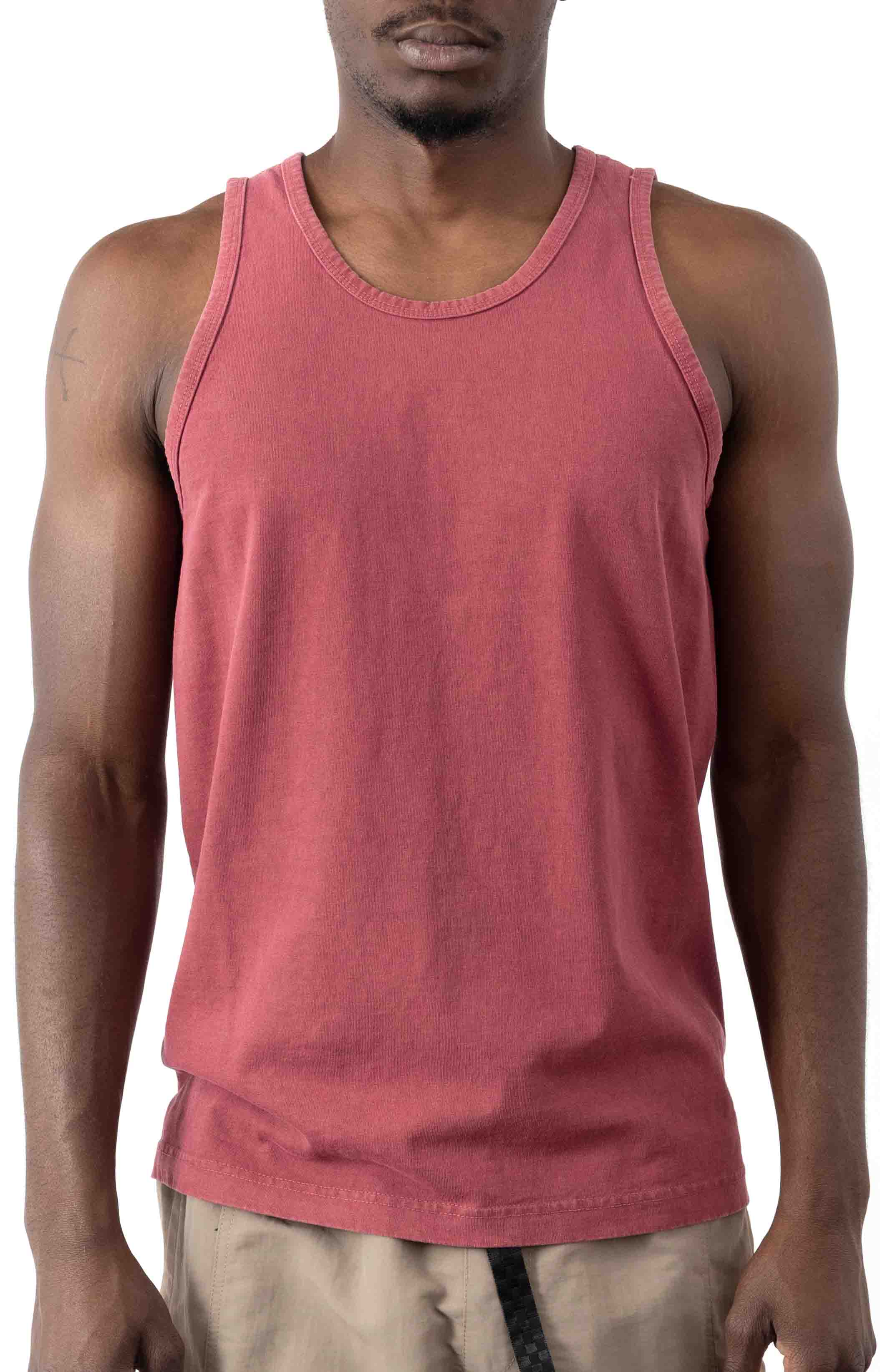  Garment Dye Tank Top - Clay Red 