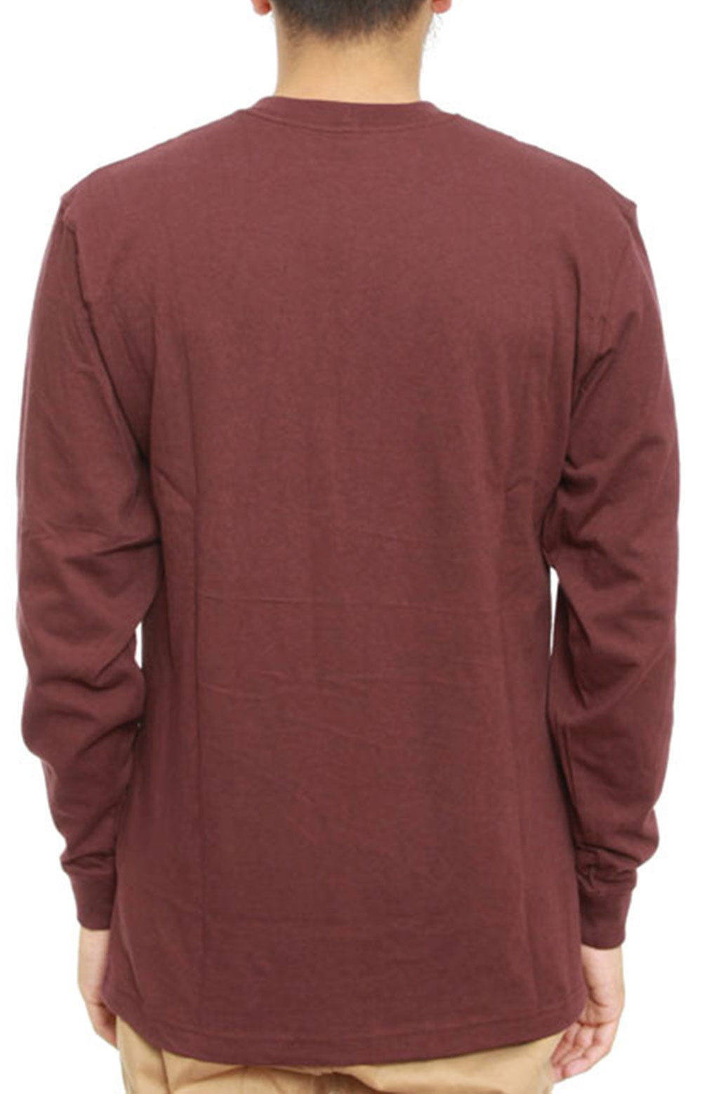 (K126) L/S Workwear Pocket Shirt - Port