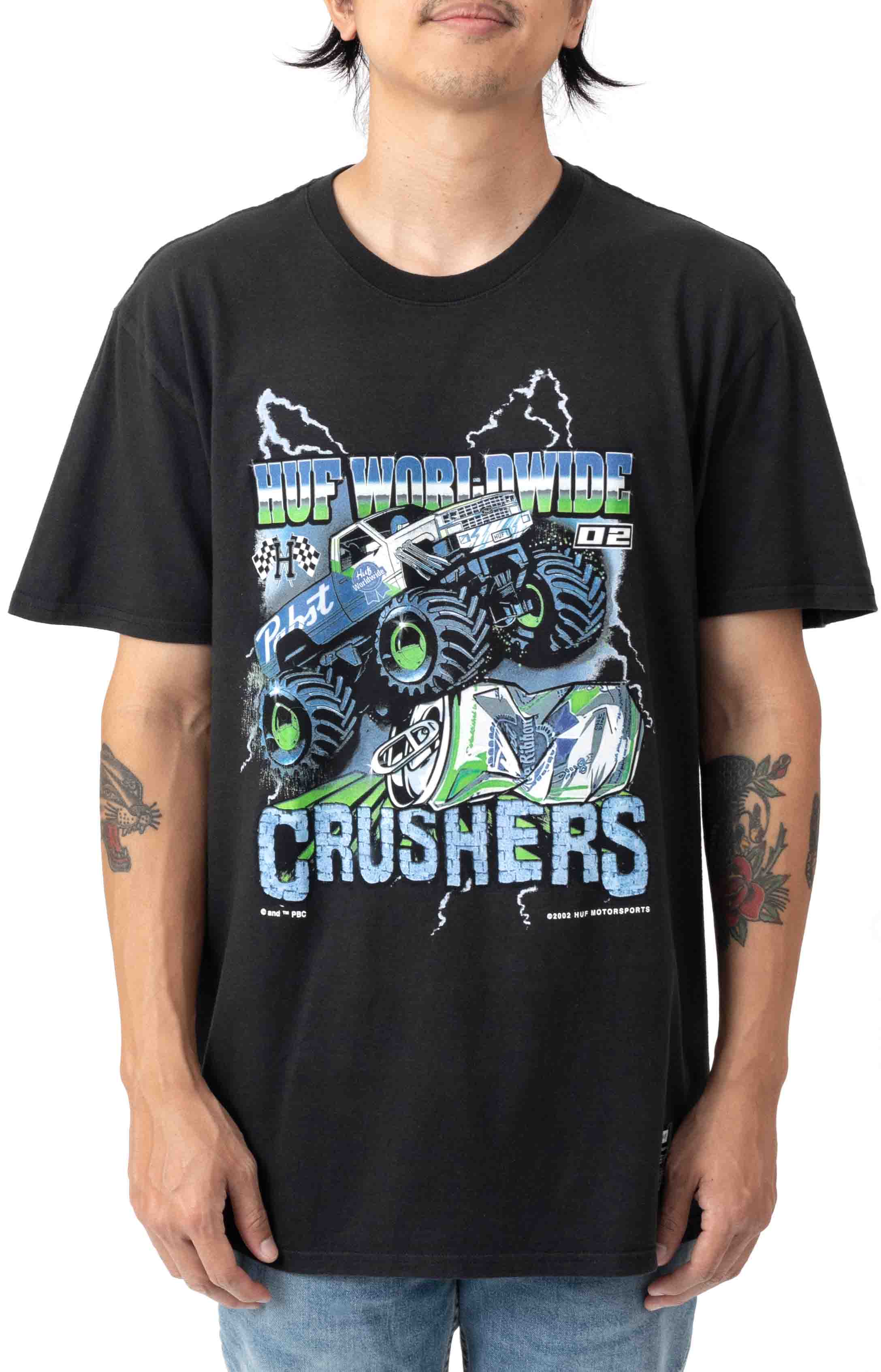  Crushers Washed T-Shirt - Washed Black 