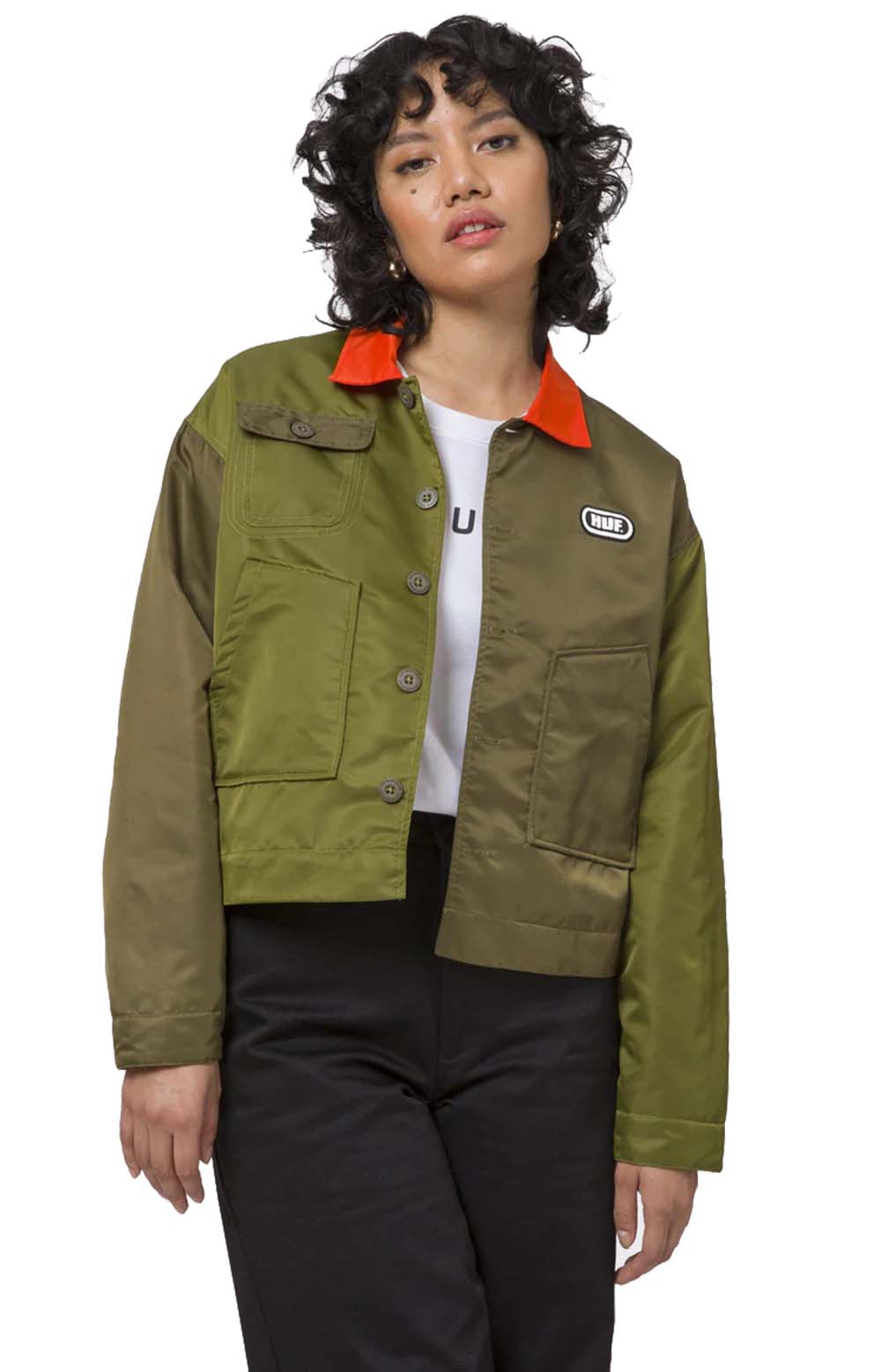  Flight Crop Jacket - Olive 