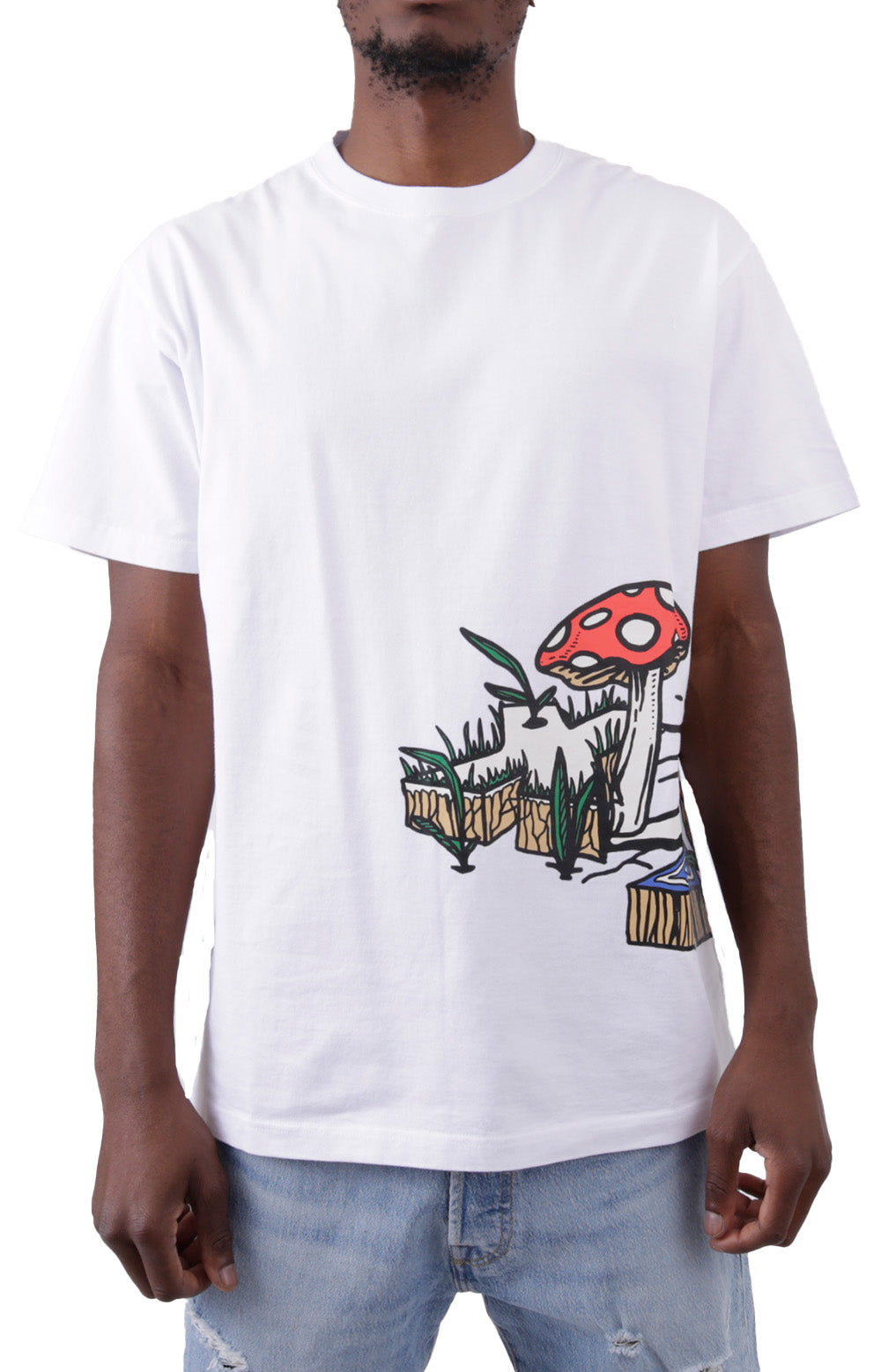  Mushroom Logo T-Shirt - White 