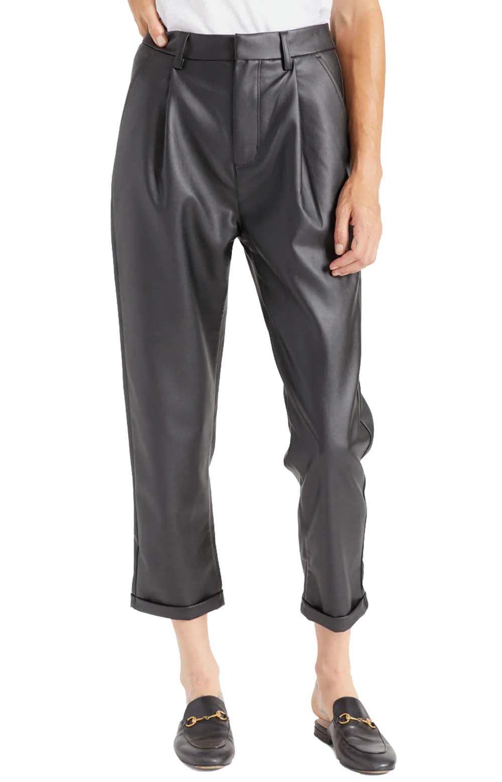  Aberdeen Leather Trouser Pant - Black 