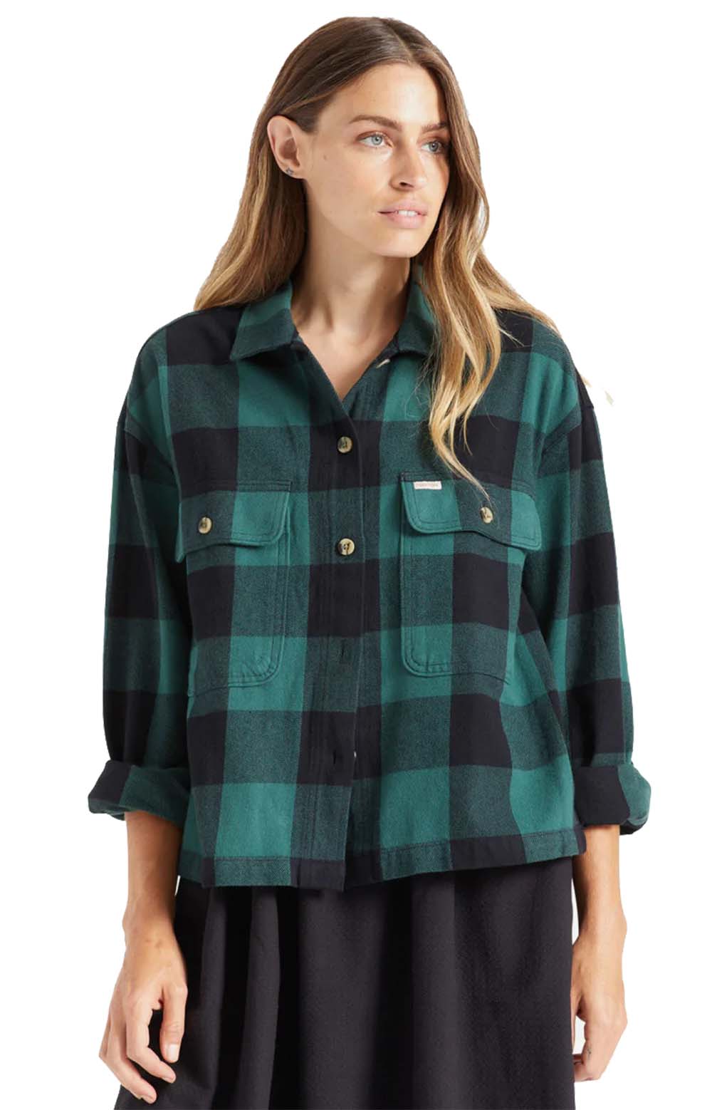  Bowery L/S Flannel - Emerald 