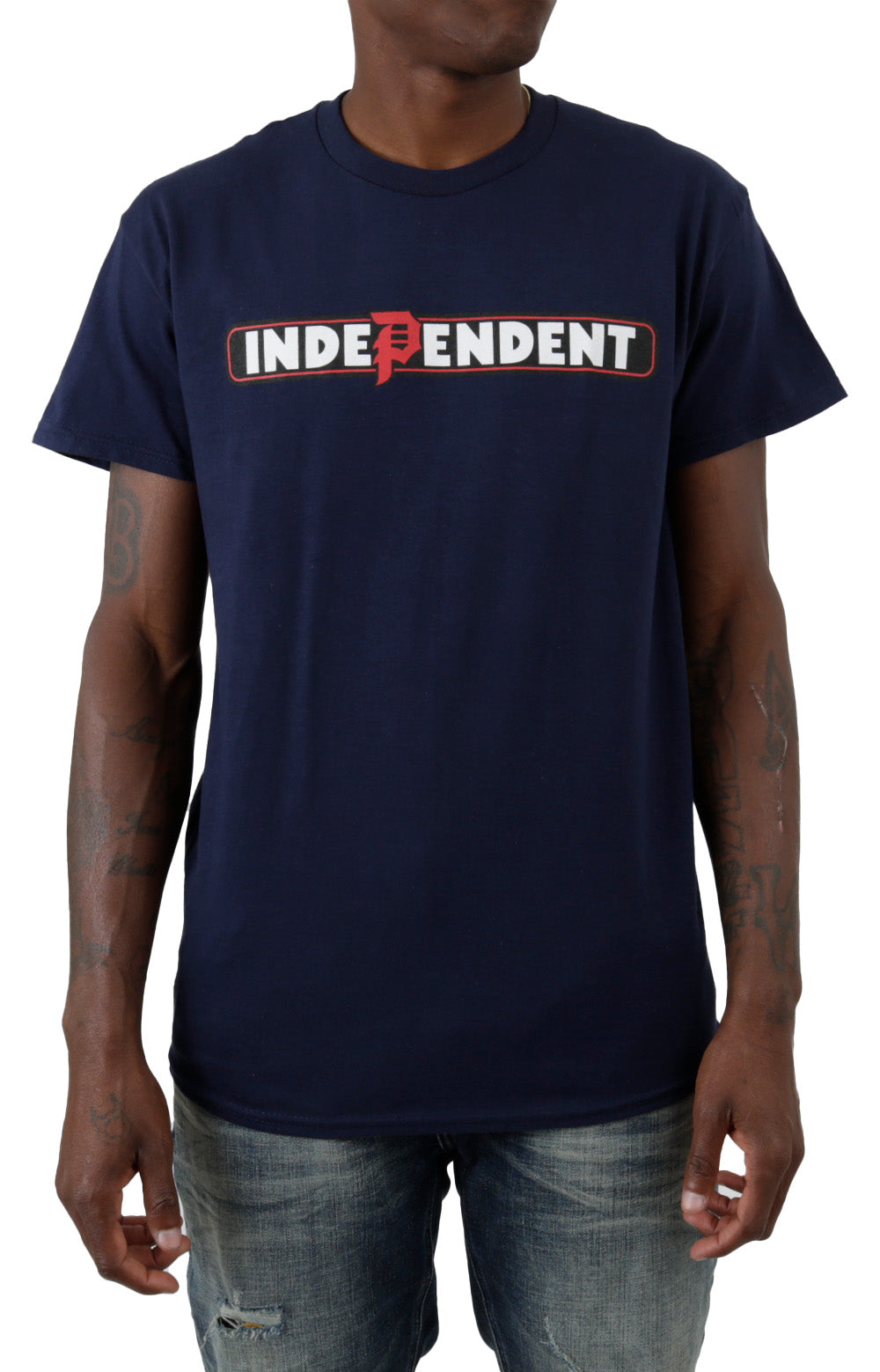  x Independent Bar T-Shirt - Navy 