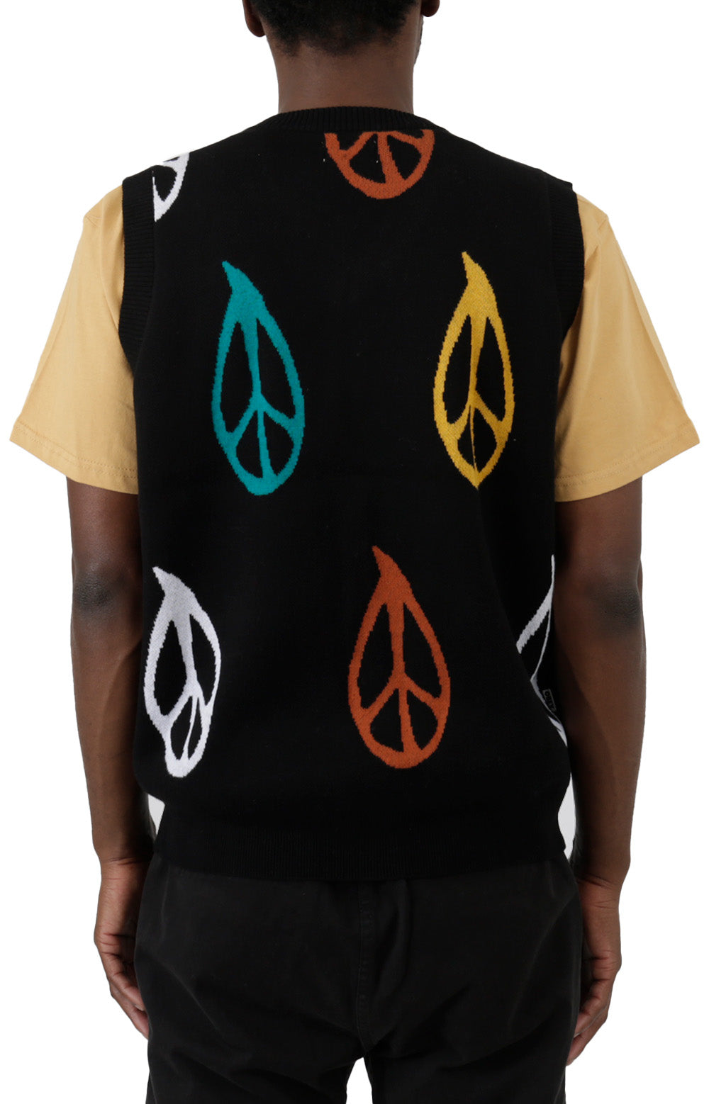 Peaced Sweater Vest - Black