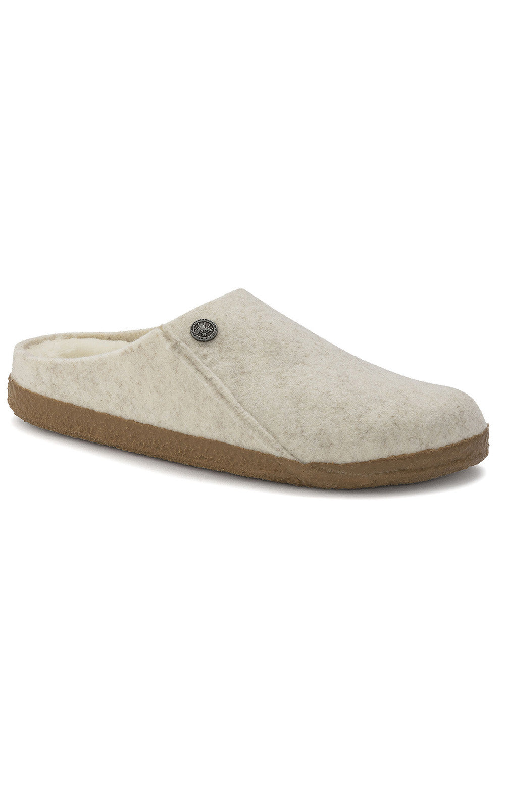  (1023194) Zermatt Shearling Wool Felt Slippers - Ecru 