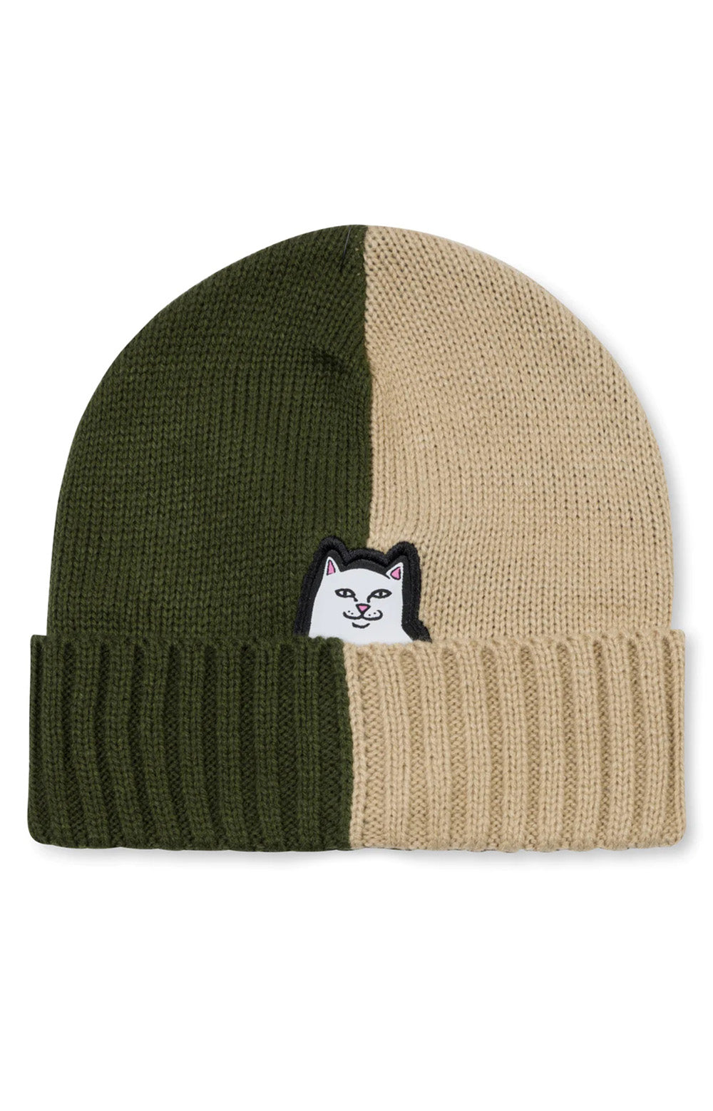 Lord Nermal Split Beanie - Moss/Stone