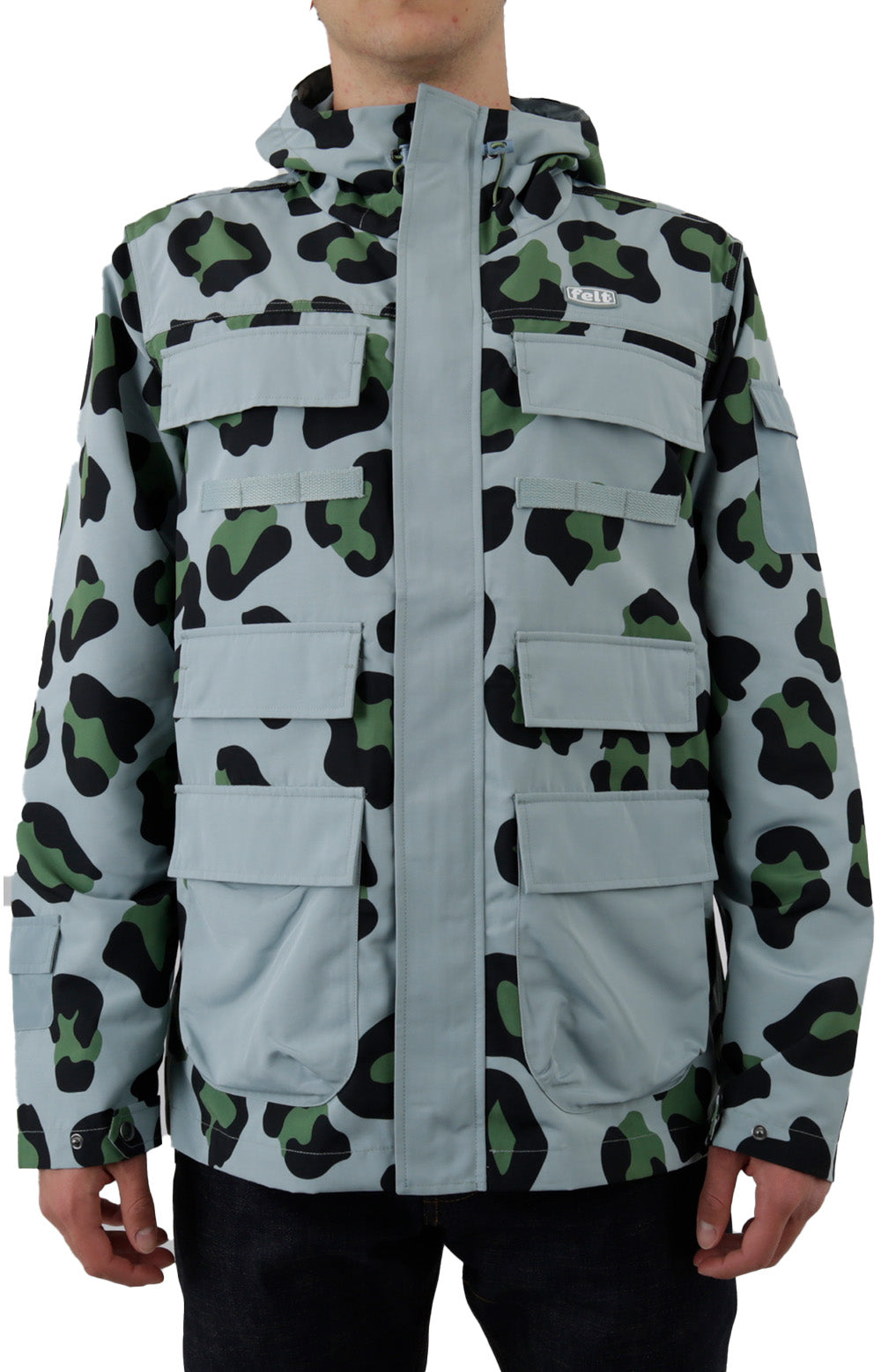  Coastal Utility Jacket - Ice Leopard Print 