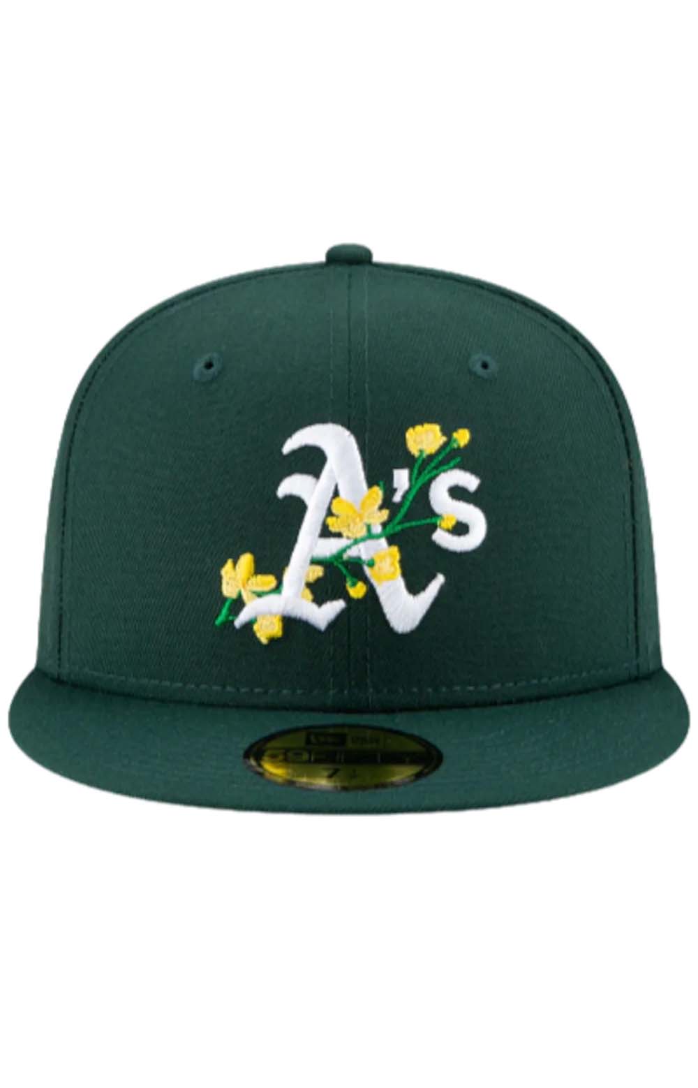 Oakland Athletics Side Patch Bloom 59FIFTY Fitted Hat