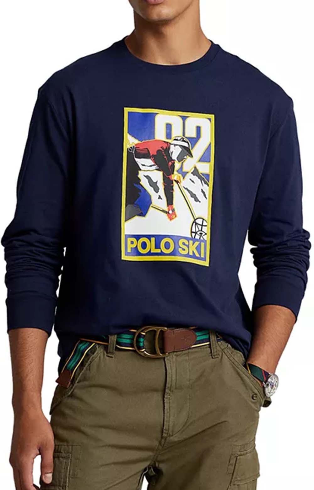  Polo Ski Jersey L/S Shirt - Cruise Navy 