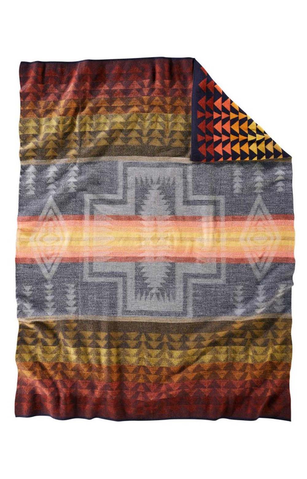 Knit Jacquard Throw - Harding Navy