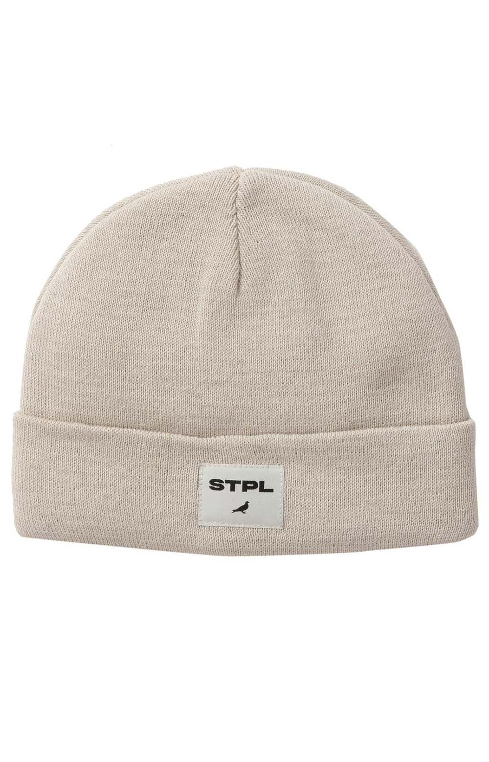 Label Beanie - Stone