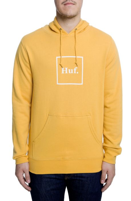  Box Logo Pullover Hoodie - Mineral Yellow 