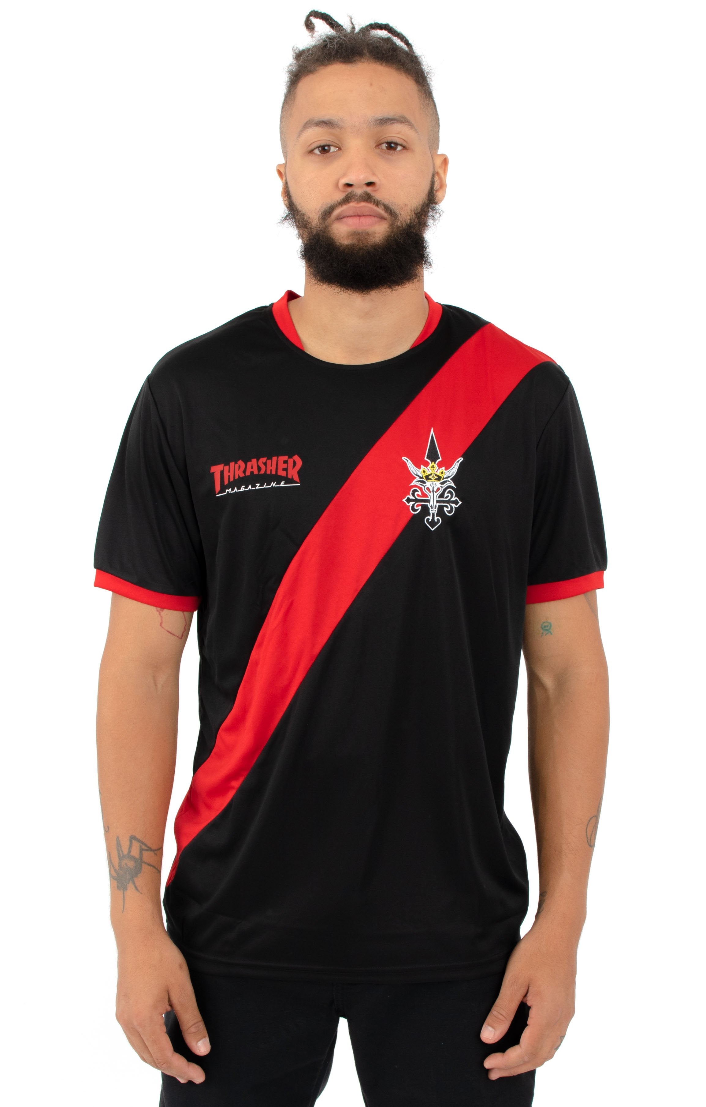  Futbol Jersey - Black/Red 