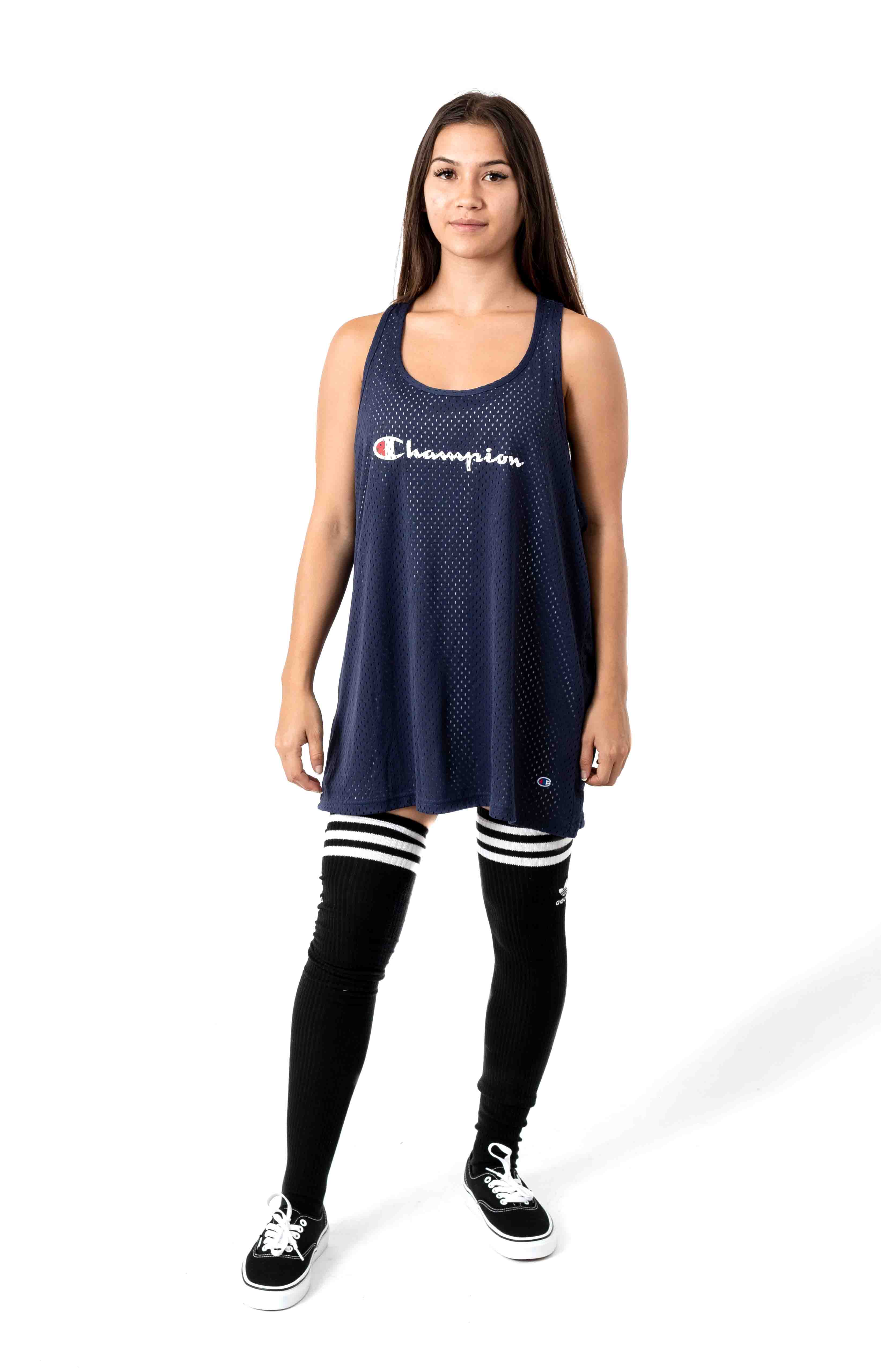  Reversible Mesh Jersey Reversible Tank - Navy 