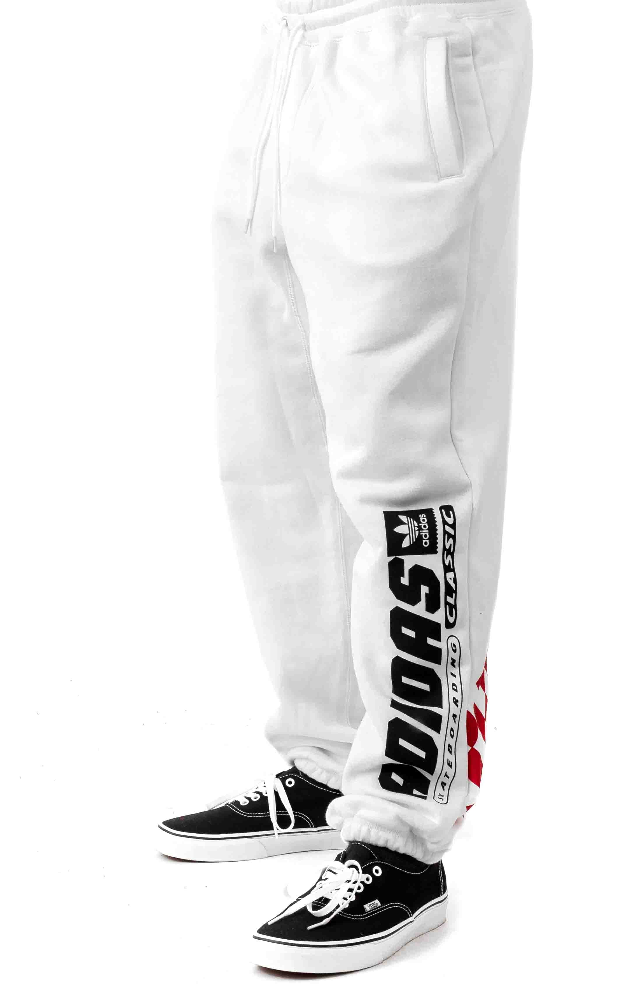  Toolkit Sweatpants - White/Black/Scarlet 